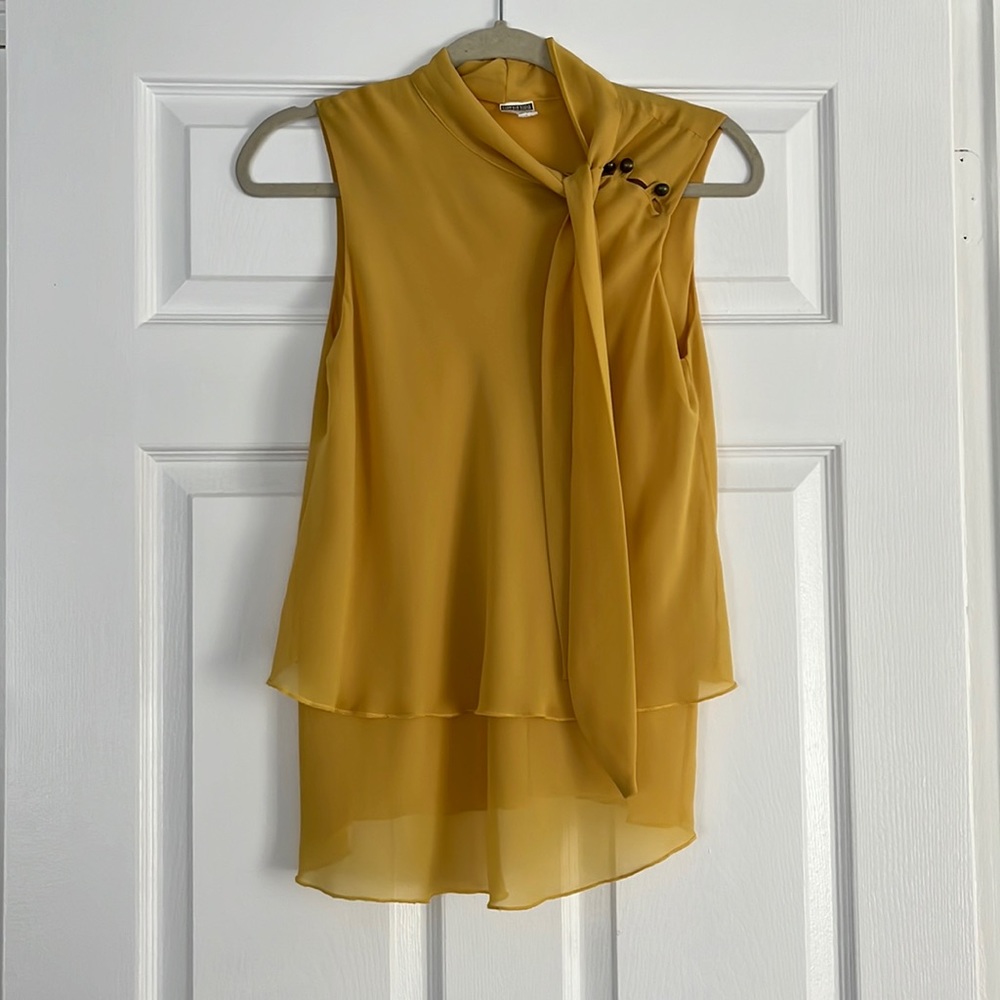 Mustard Blouse Top